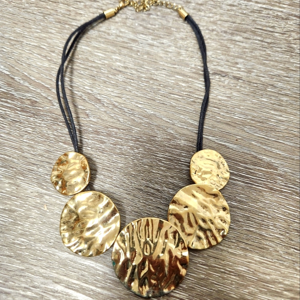 Gold and Black Necklace